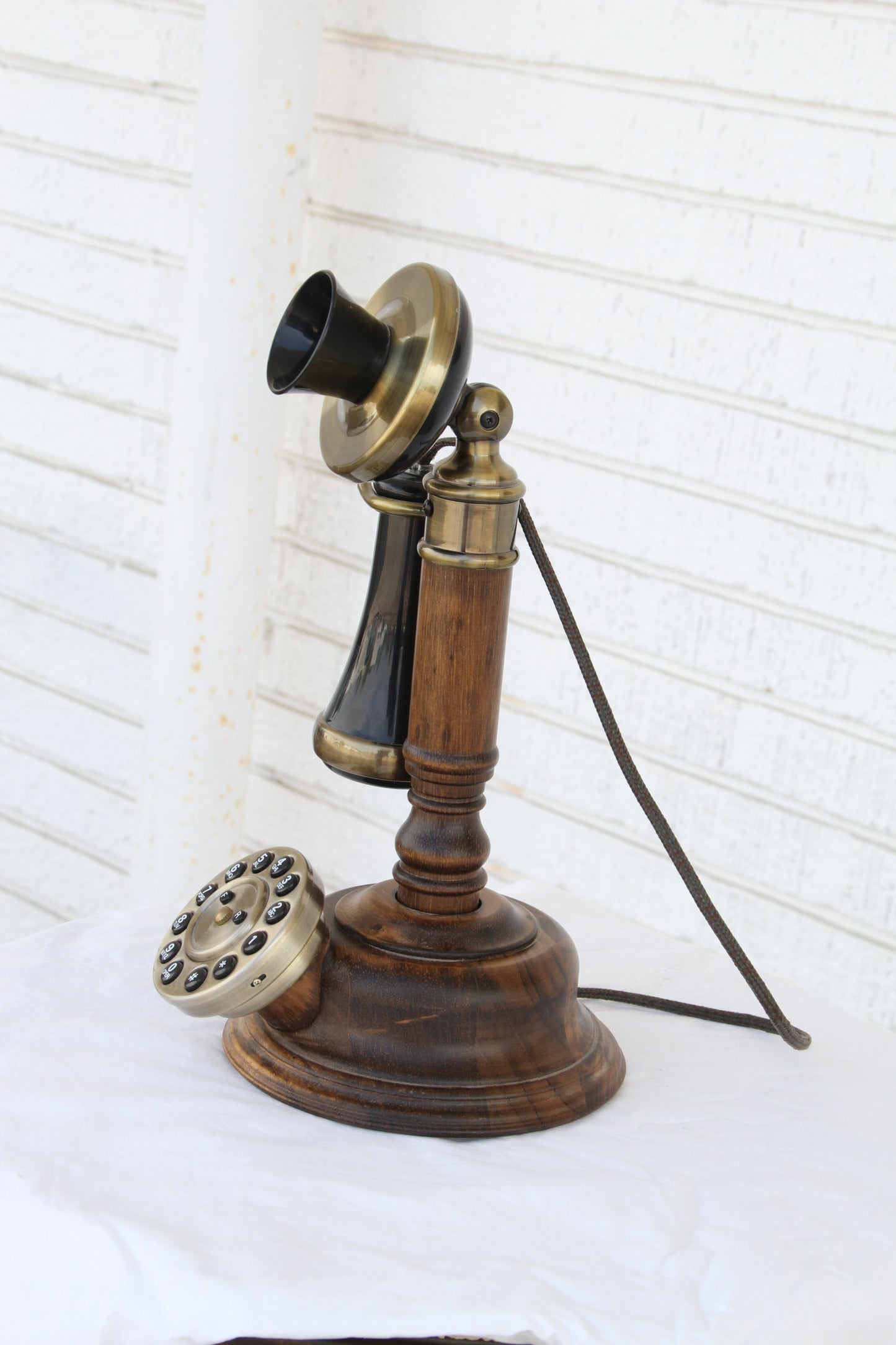 cable-operated vintage telephone