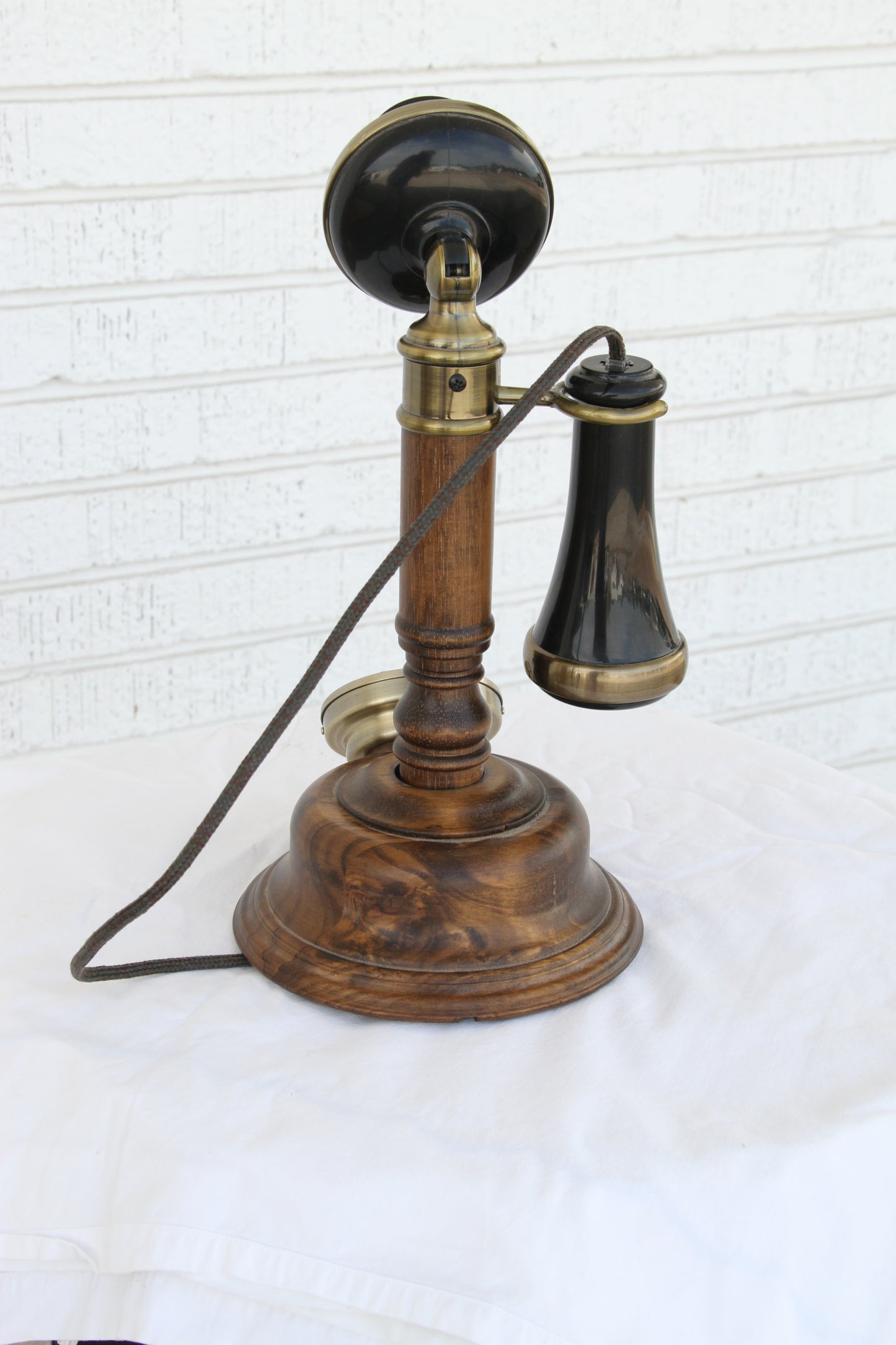 vintage cable rotary desk phone