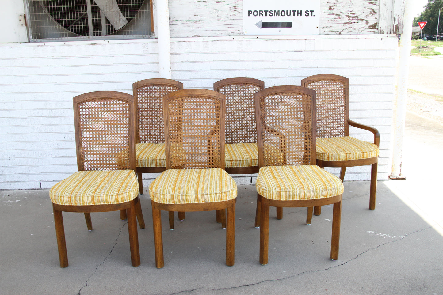 Drexel dining chairs set side by side