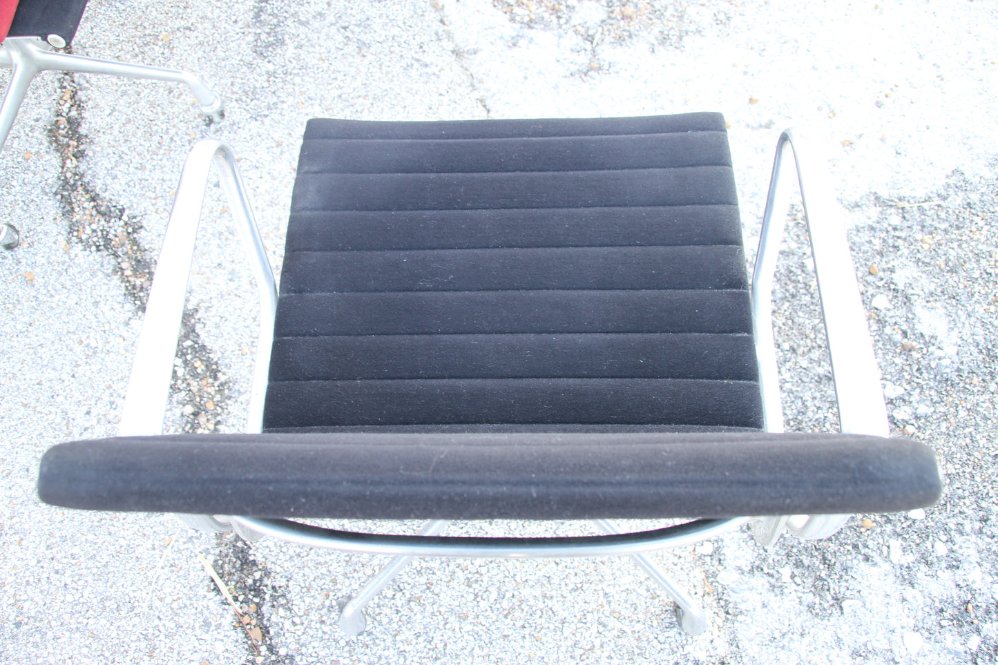 Vintage modern aluminum desk chair