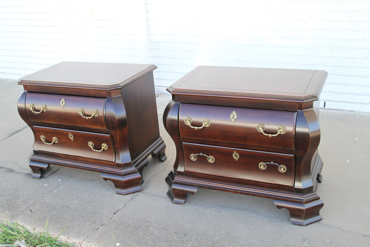 Mid-century wooden nightstands