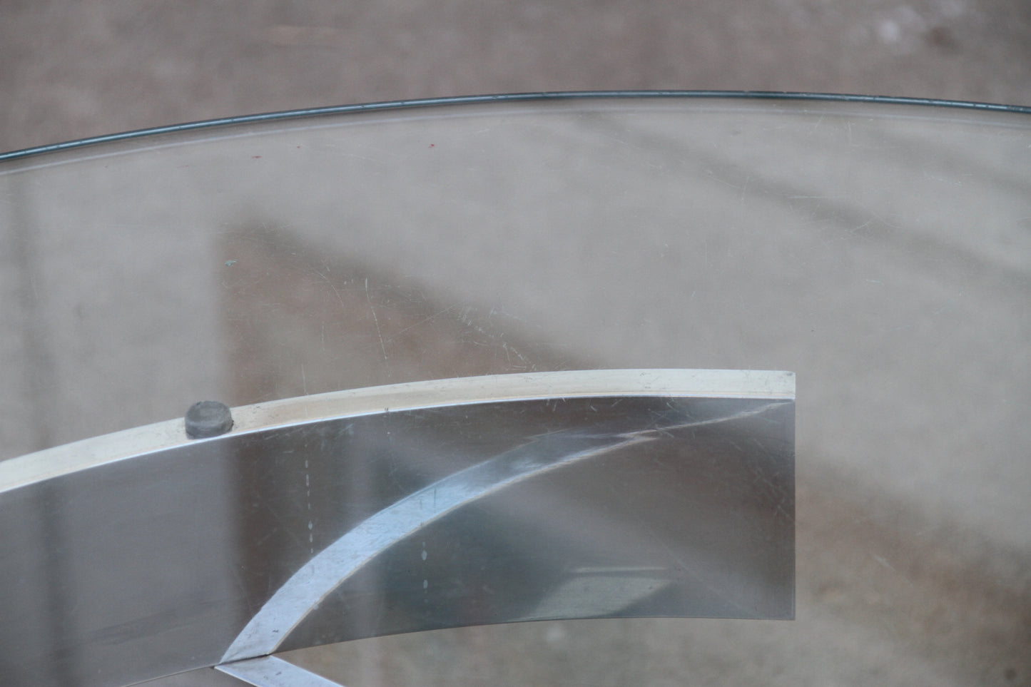 Chrome Base with Glass Coffee Table