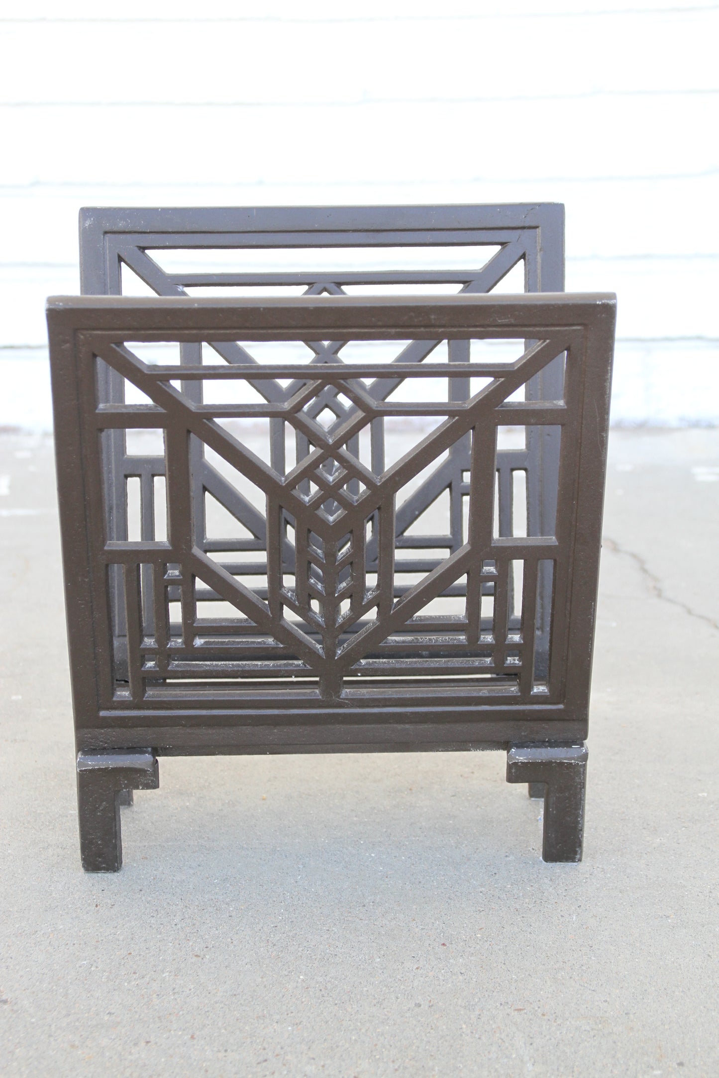 Collectible Wright metal furniture piece