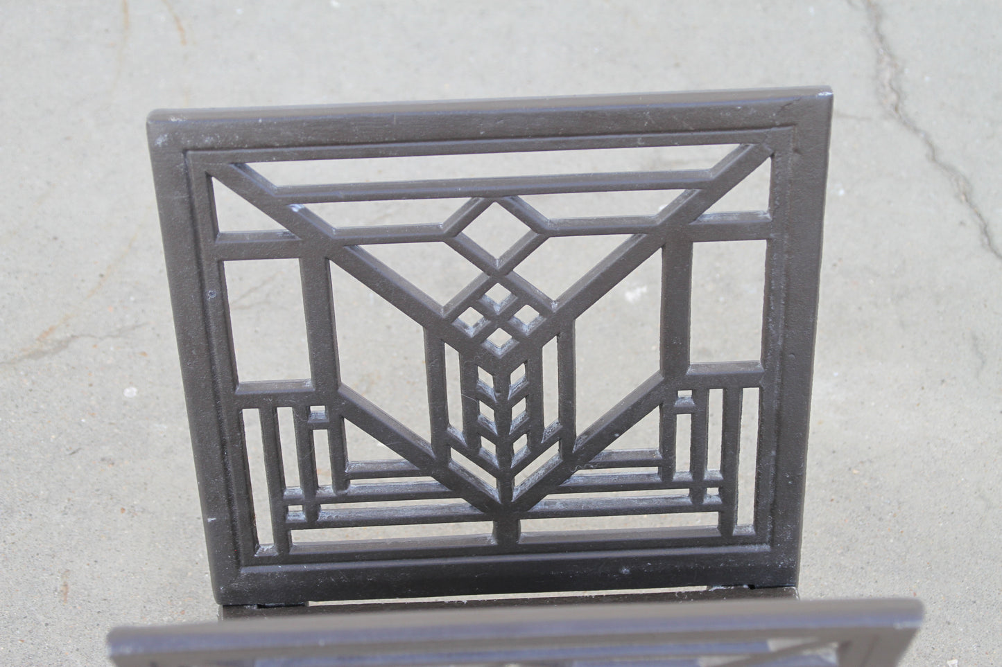 Vintage Frank Lloyd Wright Metal Magazine Rack