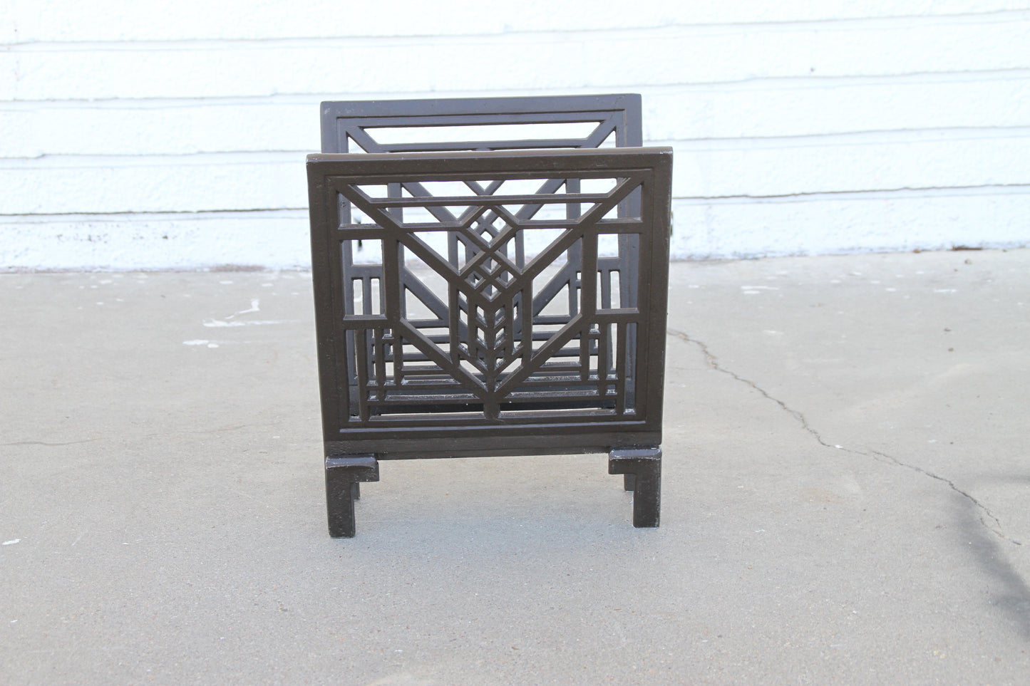 Vintage Frank Lloyd Wright Metal Magazine Rack