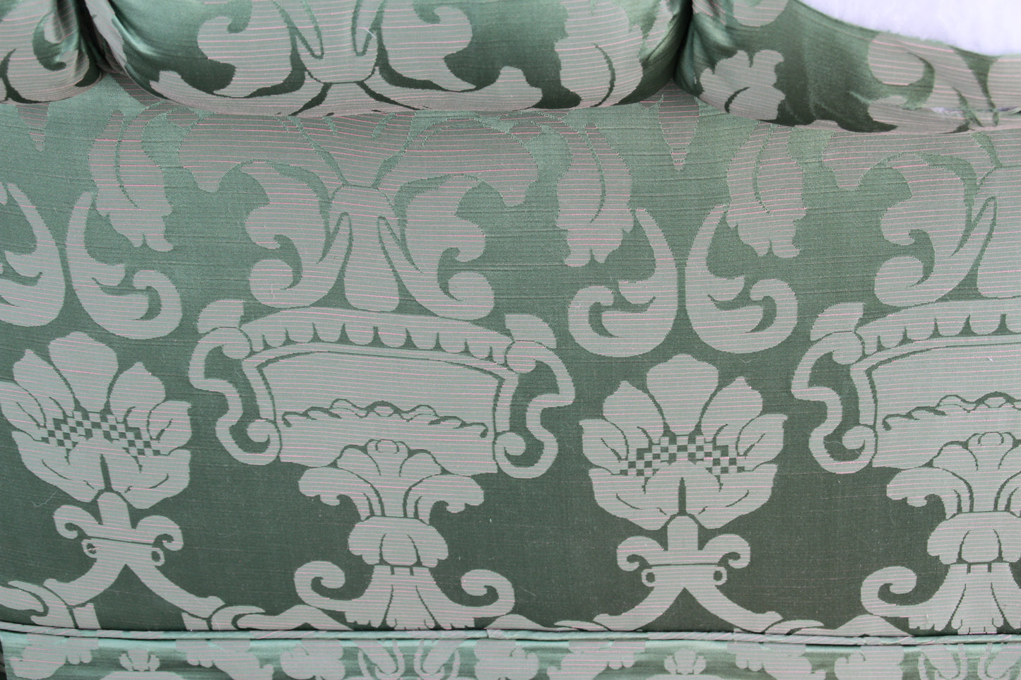 Baker Green Floral Pattern Three Seater Traditional Sofa