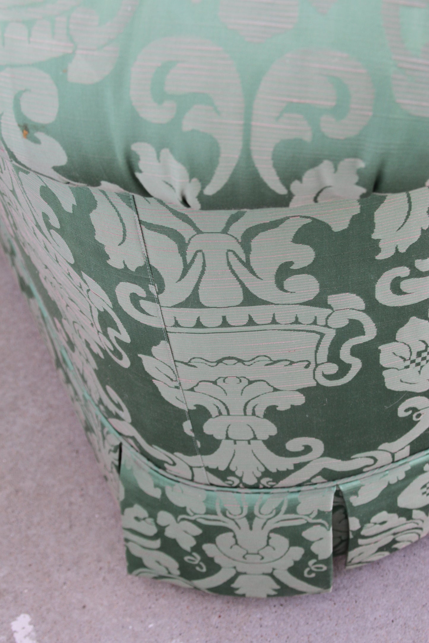 Baker Green Floral Pattern Three Seater Traditional Sofa
