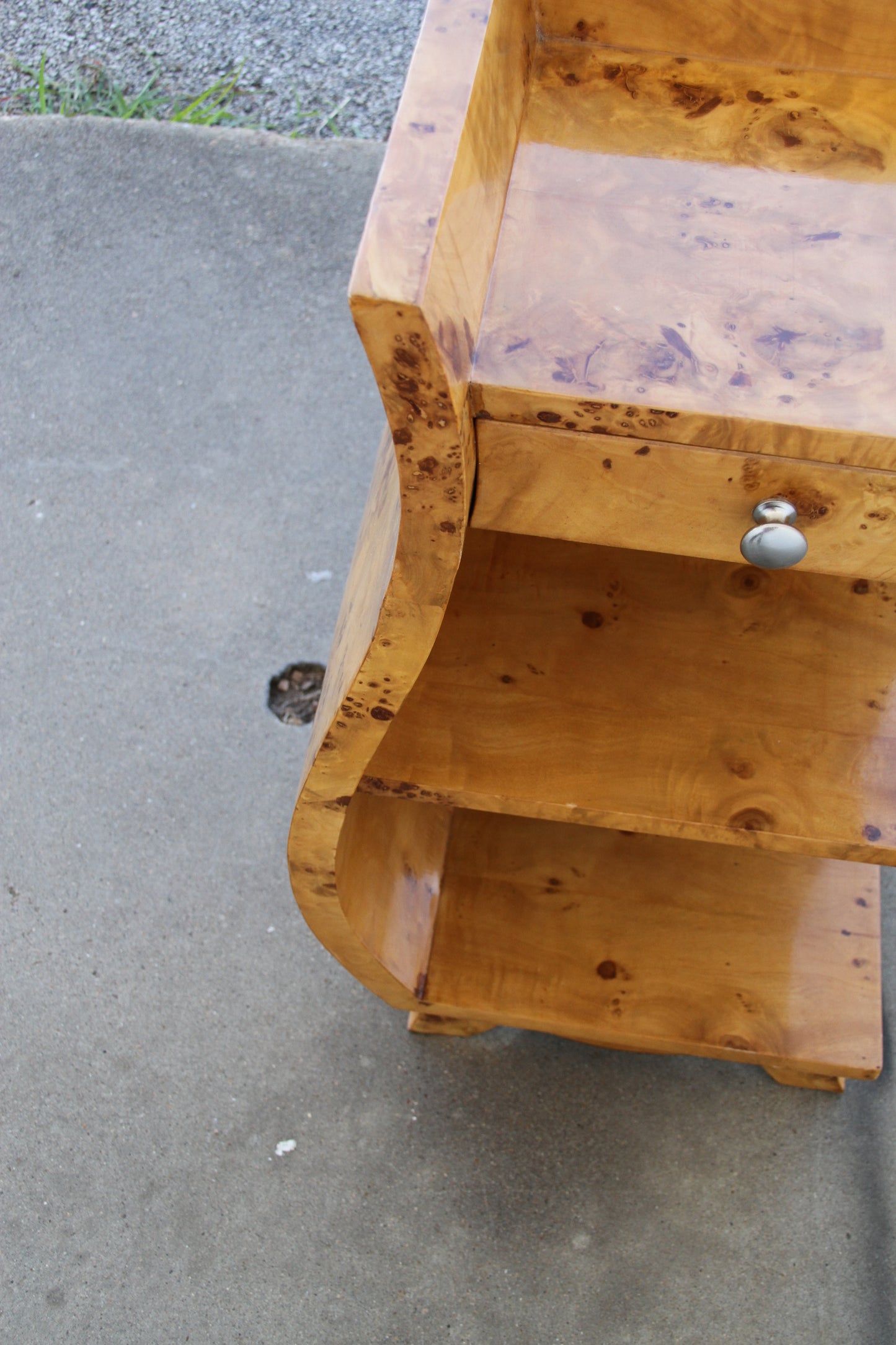 Nightstands with 1930s Art Deco influence