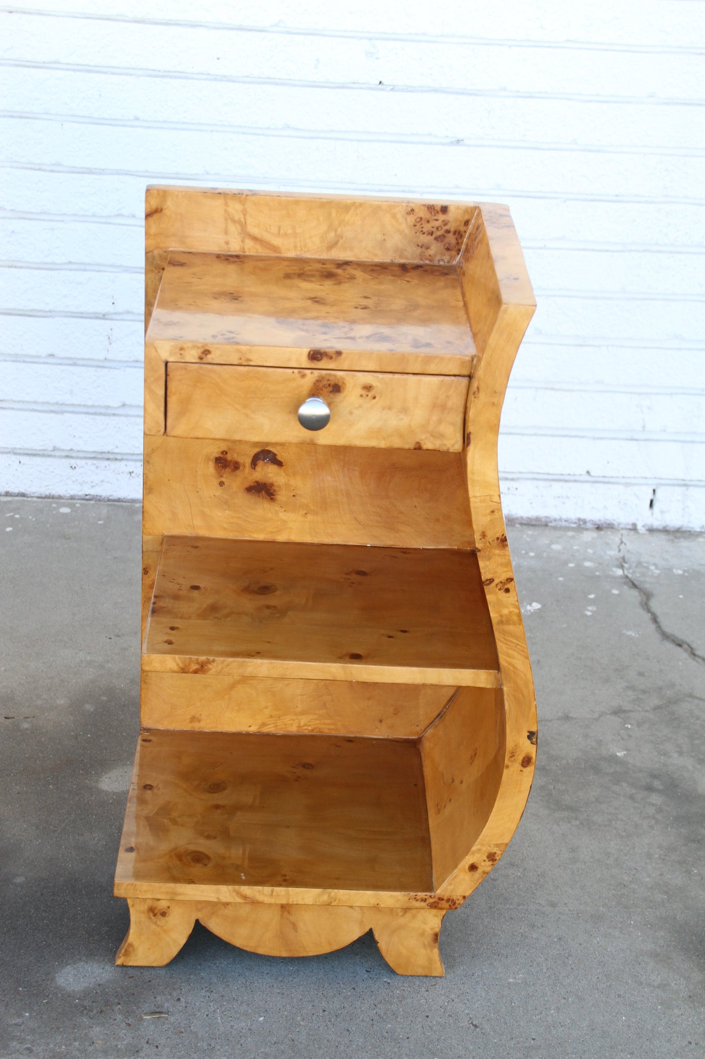 Classic Art Deco style wood nightstands