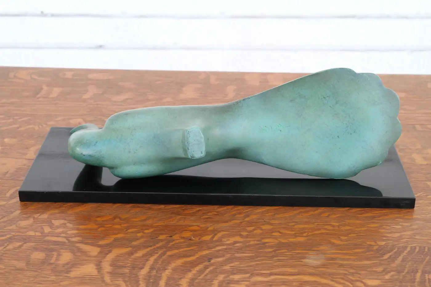 Asian art figurine—Japanese peacock okimono