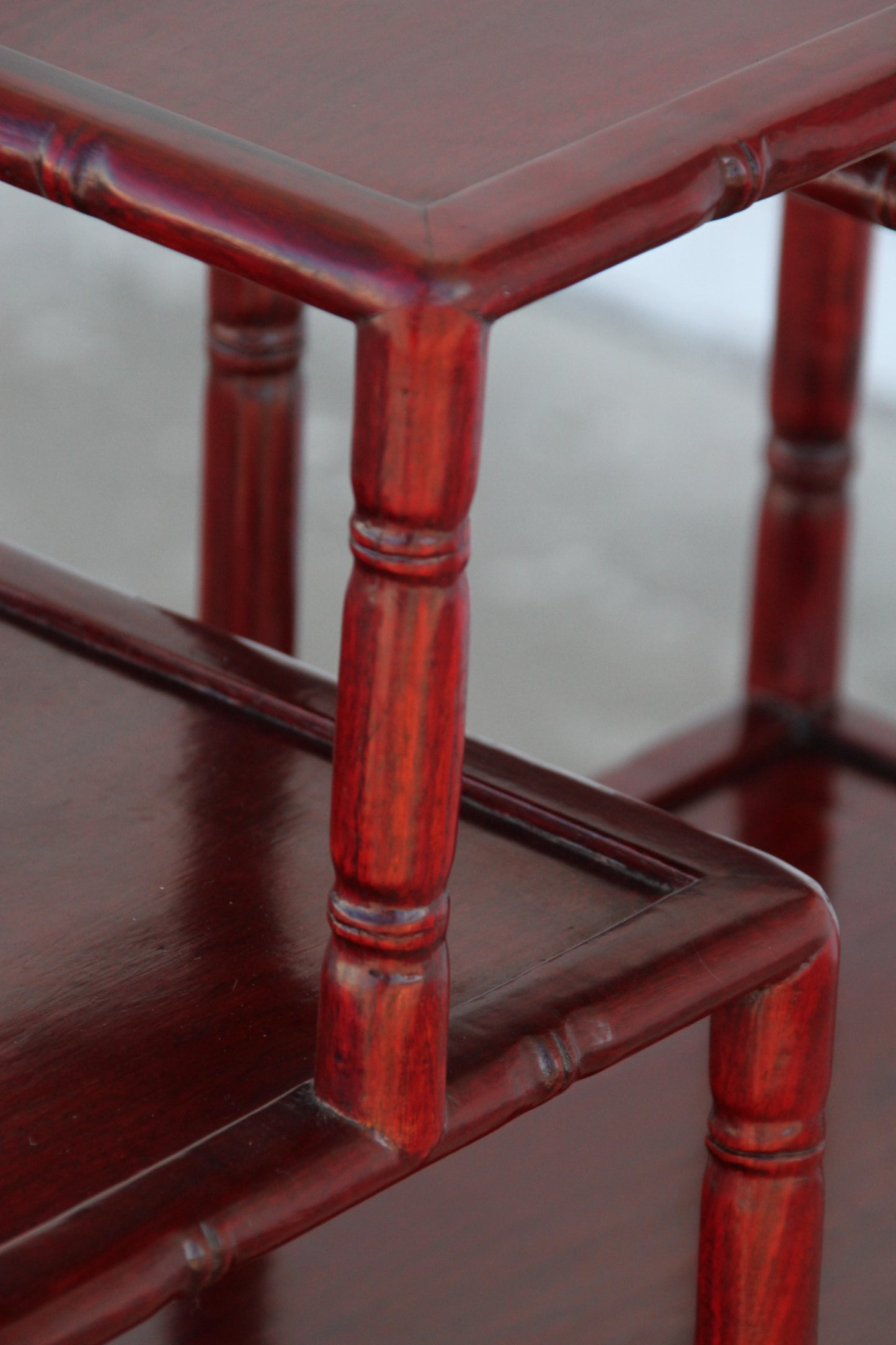 Tiered antique display shelf from China