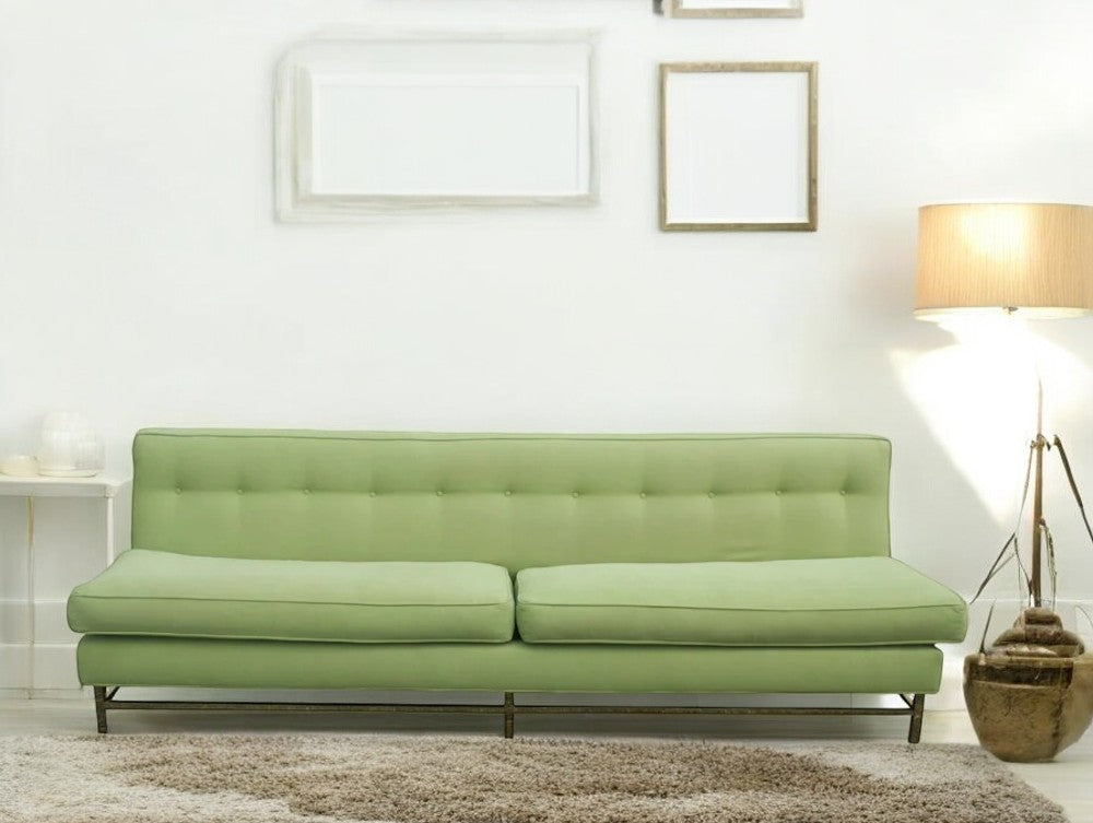 Vintage Harvey Probber Sofa Couch Brass Base