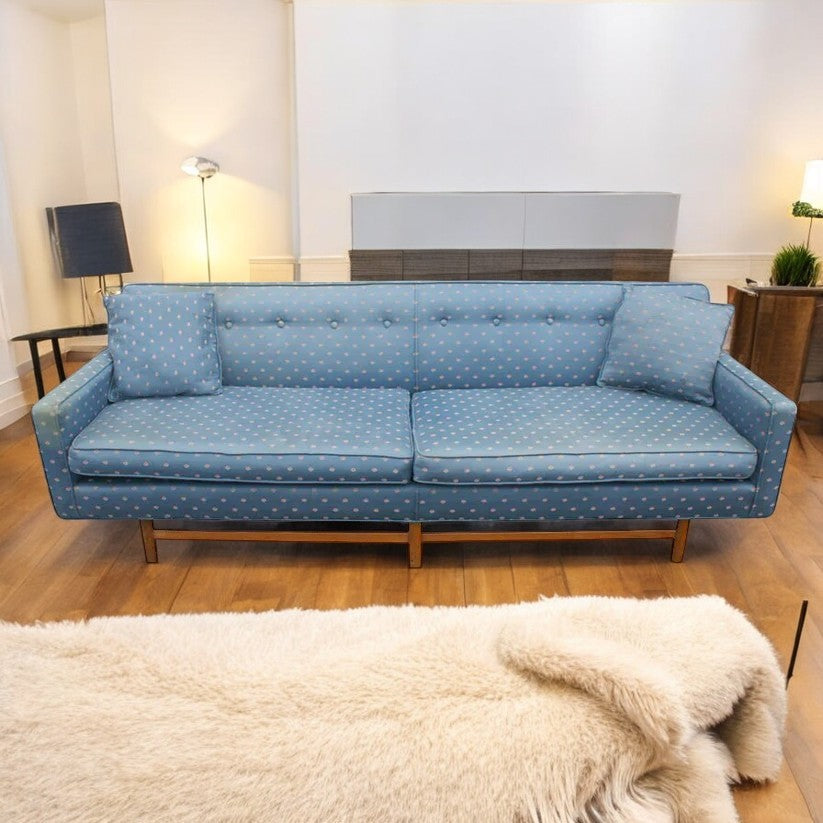 Vintage Harvey Probber Sofa Couch Wood Base