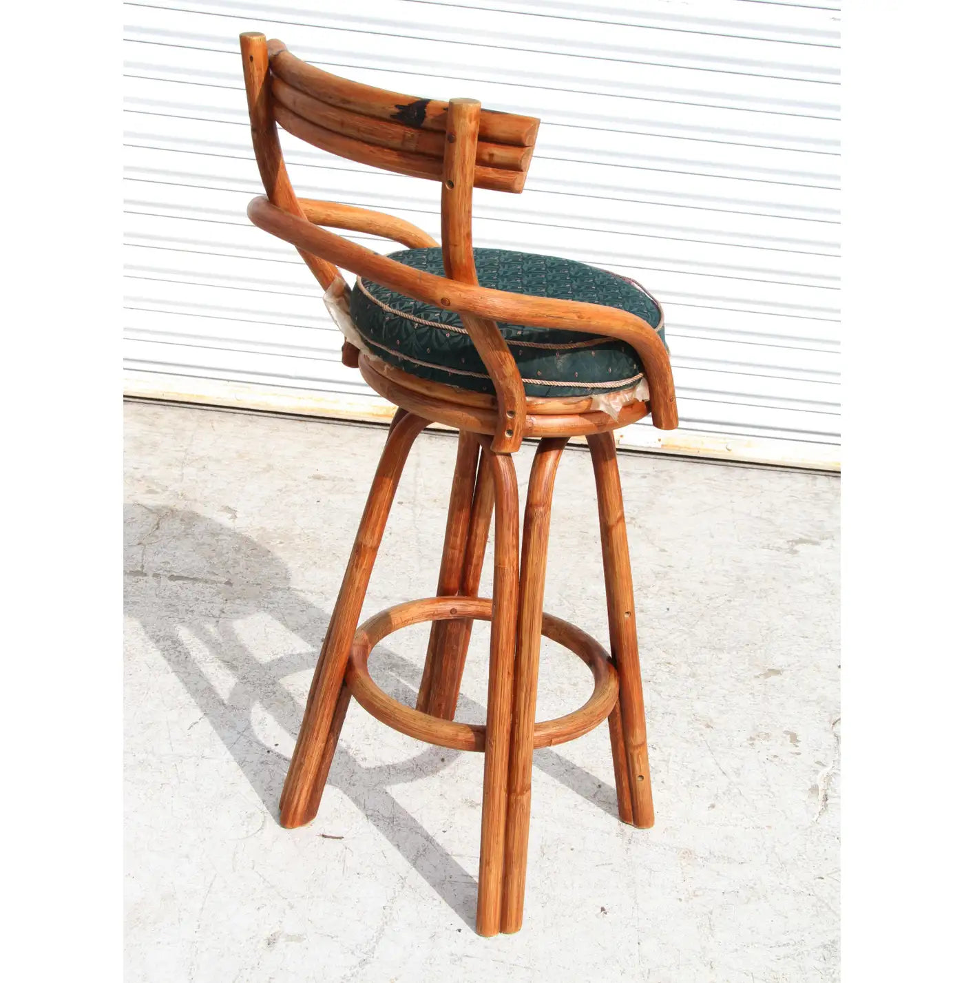 Tall bentwood rattan kitchen chairs