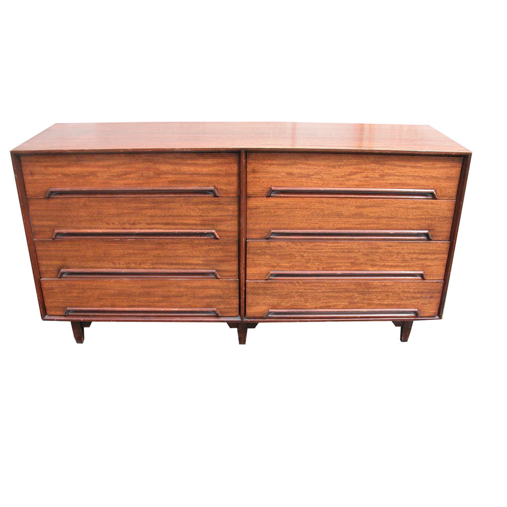 63-inch Milo Baughman Drexel dresser with eight drawers