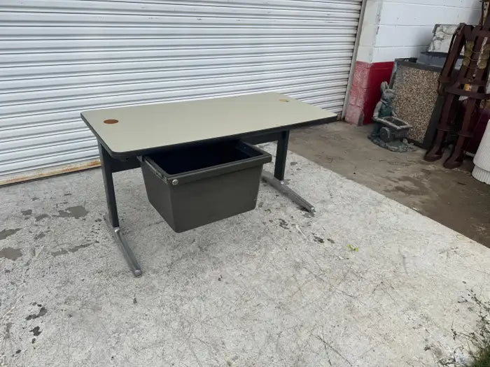 Vintage executive desk for home workspace