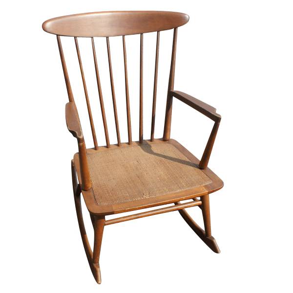 Vintage rocking lounge chair Nakashima manner