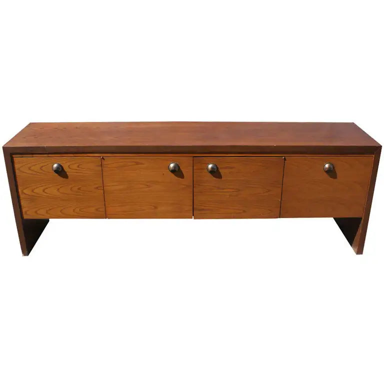 Vintage walnut Dunbar credenza perfect for living rooms