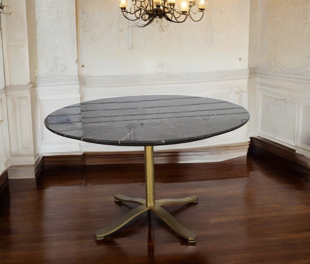 Zographos bronze marble dining table