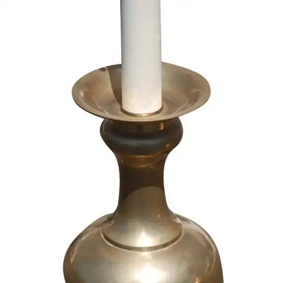 (2) Vintage Brass Table Lamps Style of James Mont (MR8717)