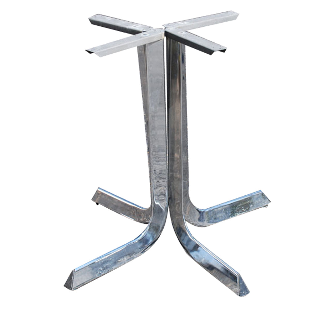Vintage breakfast chrome table base with mid-century modern design