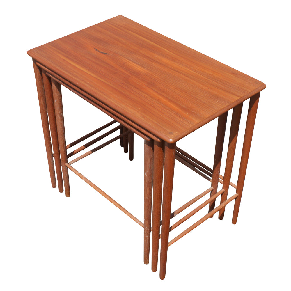 (3) Vintage Danish Grete Jalk Nesting Side End Tables