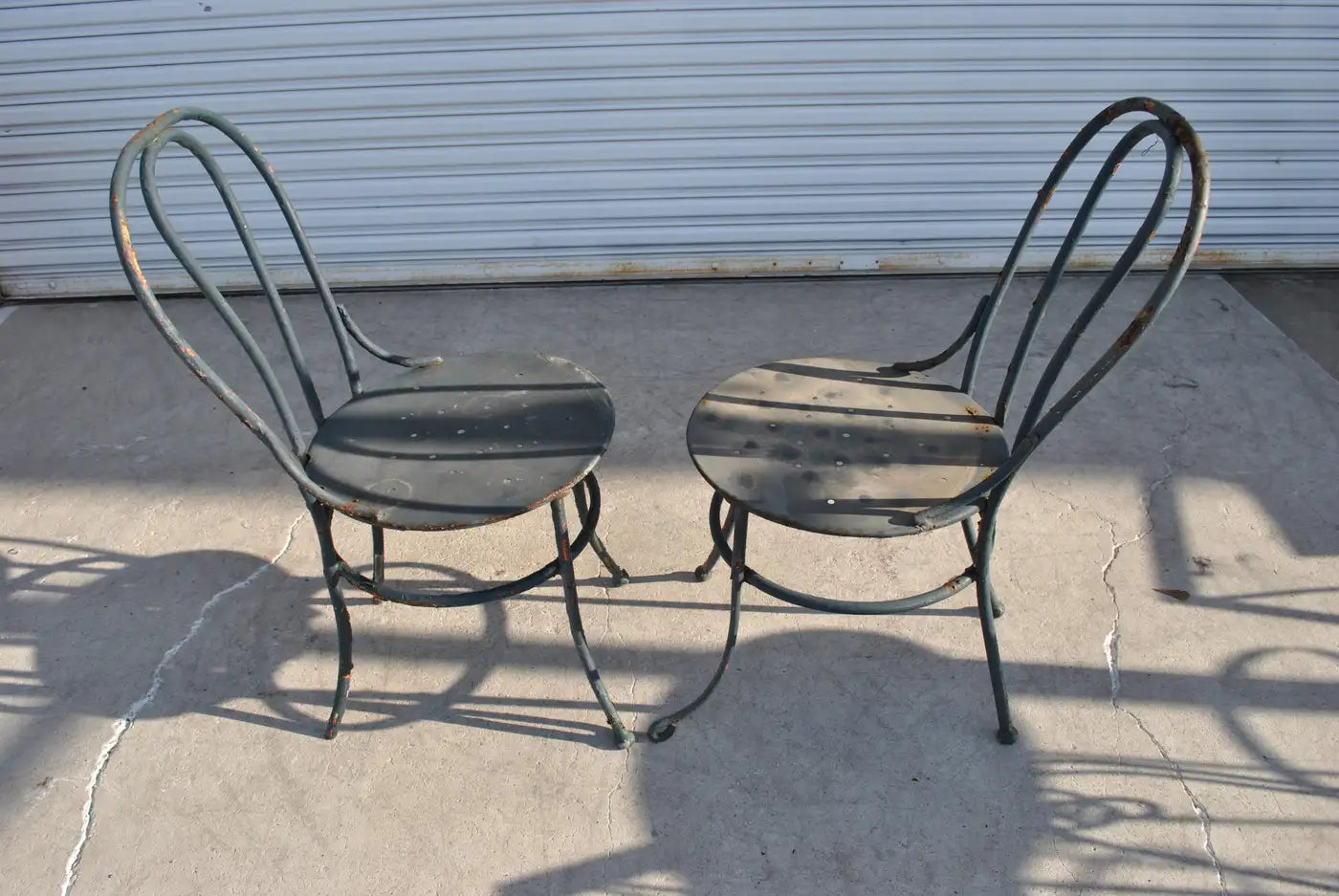 3 Piece Vintage Art Deco Metal Outdoor Patio Set (MR9728)