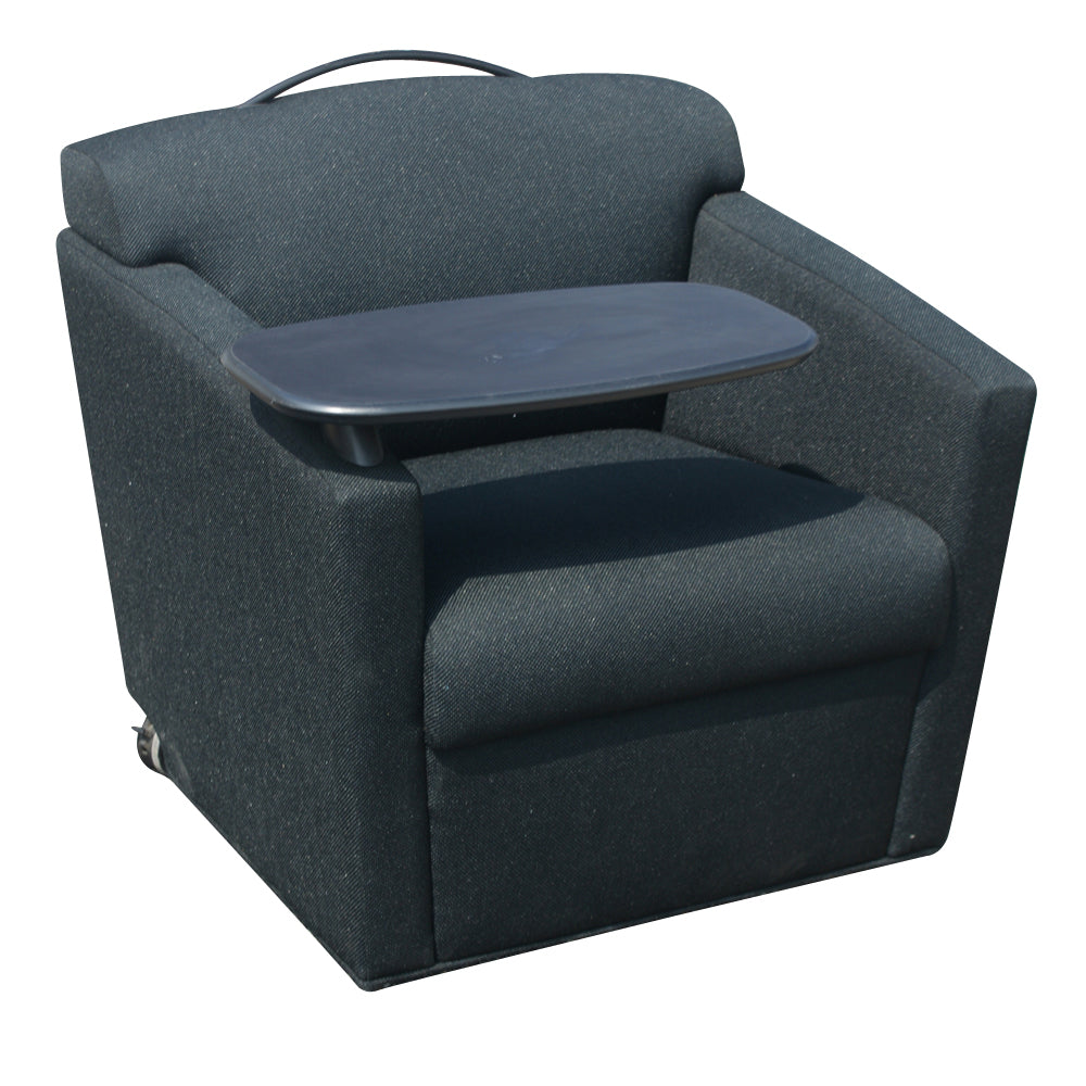 Brayton International Black Club Chair with Tray