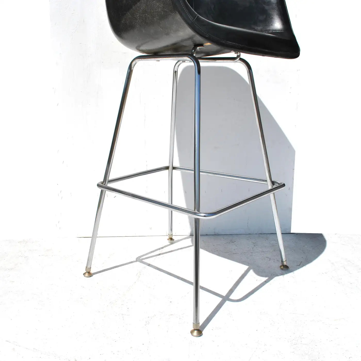 Herman Miller Eames Vinyl Fiberglass Bar Stool with H-Base