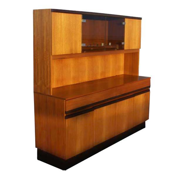 5.5 ft vintage entertainment center buffet sideboard with mid century design