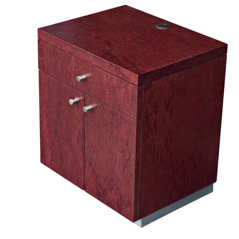 Stylish two door nightstand modern wood design