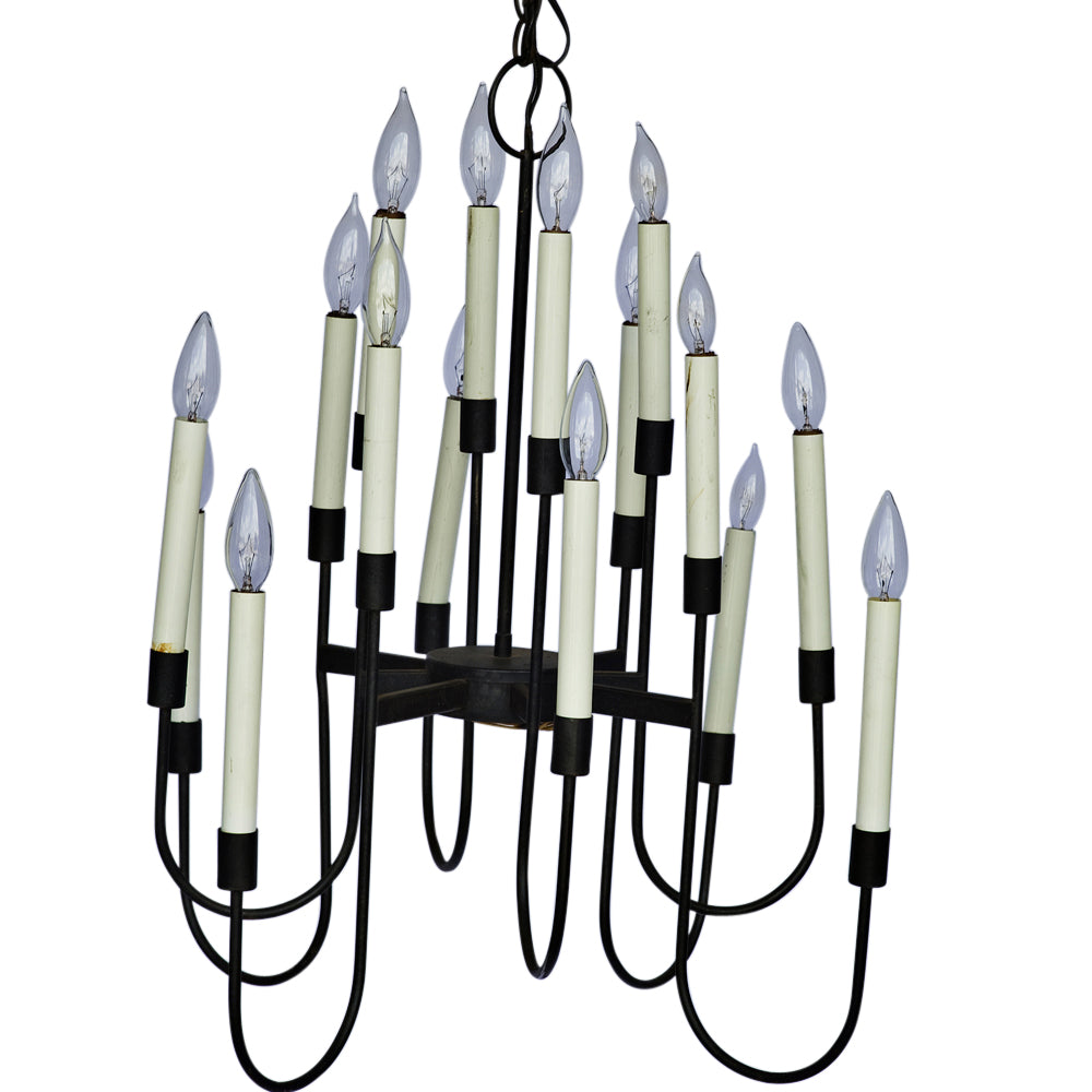 Midcentury 16 light vintage modern chandelier retro ceiling fixture