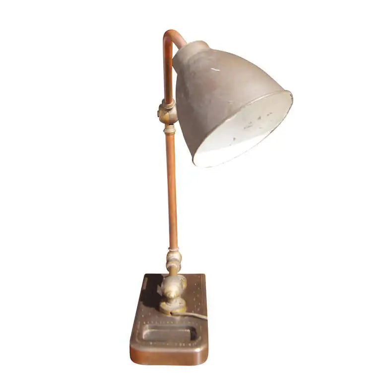 Marine England Brass Copper Table Lamp 1930 ( acm72 ) (MR13061)