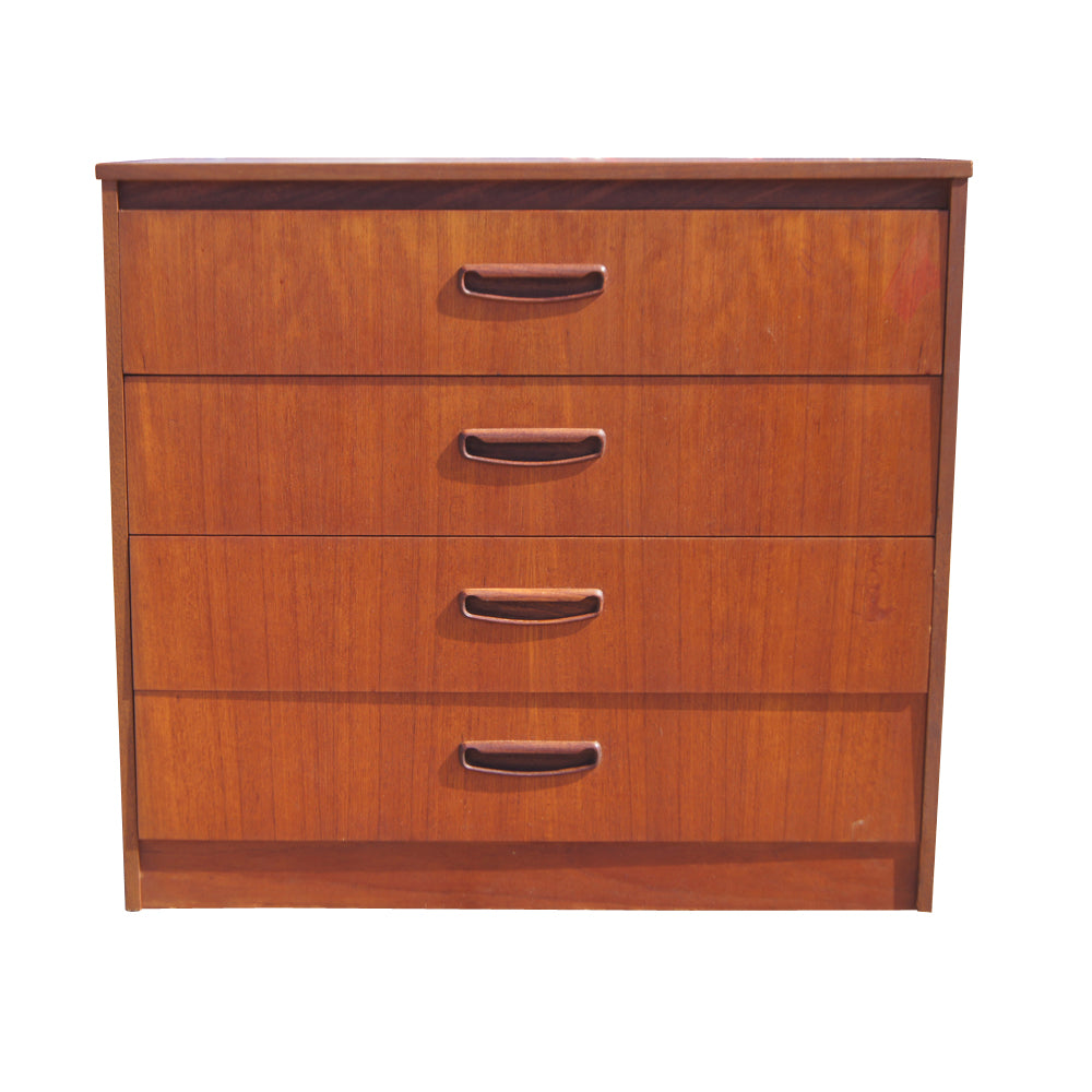 Vintage 31 inch Made in Denmark four drawer dresser