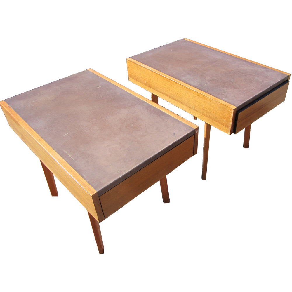 Mid-century modern Herman Miller side tables by George Nelson
