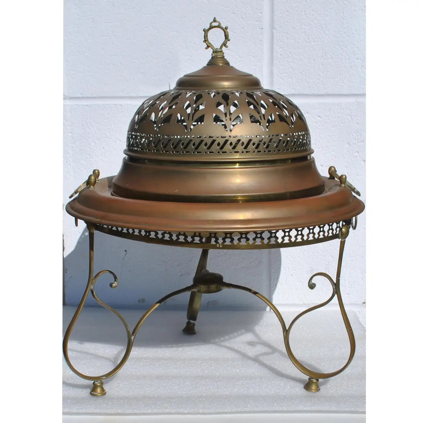Decorative vintage Turkish cooking brazier