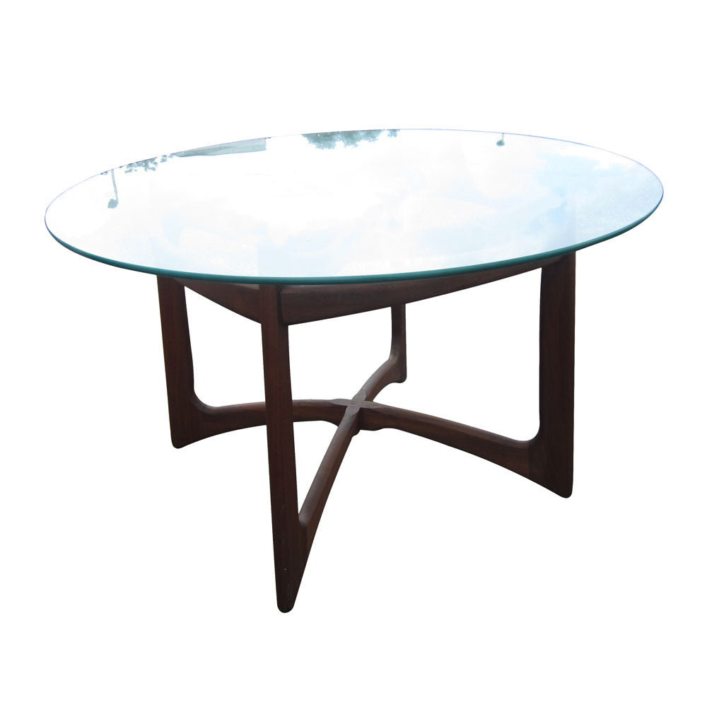 48″ Adrian Pearsall Mid-century Modern Sculptural Walnut Dining Table