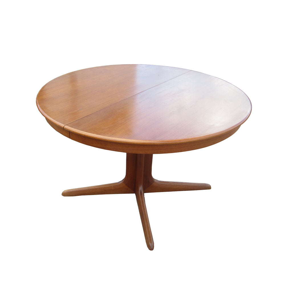 47″ Vintage Mid-Century Teak Dining Table