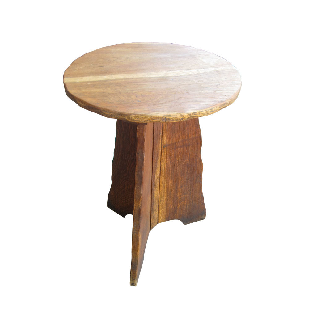 22″ Vintage Mid Century Rustic Pub Table