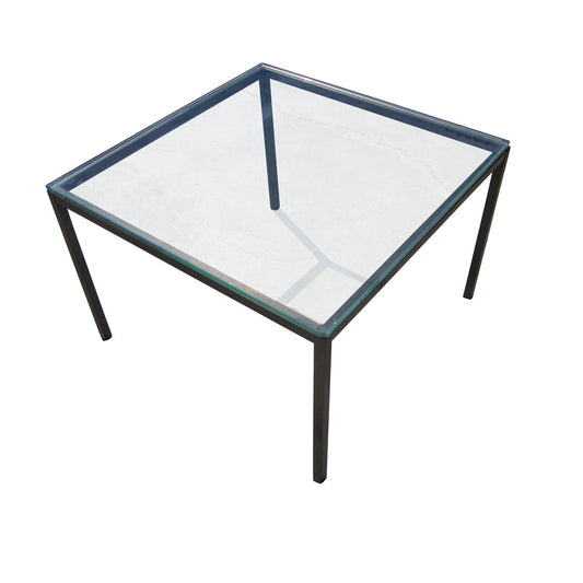 Redefine your living space with this Vintage Furniture Steel Side Table - a 24" Glass Table that adds a touch of retro flair to any room, perfect for showcasing your unique style.