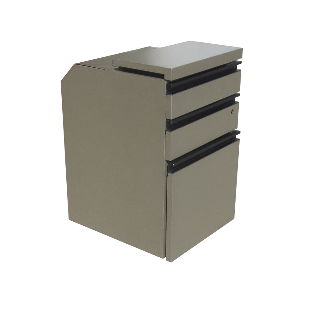 Custom-made Woodtronics vintage wood filing cabinet – handcrafted retro storage from Metro Retro Furniture