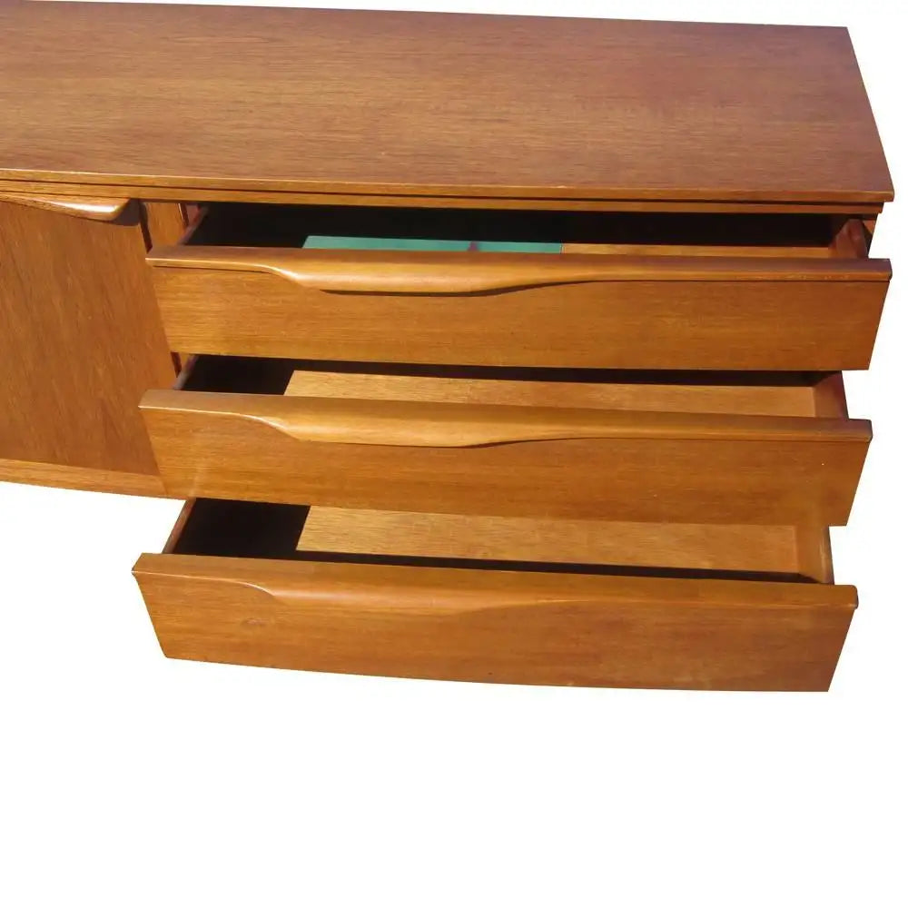 Retro mid century teak storage cabinet credenza
