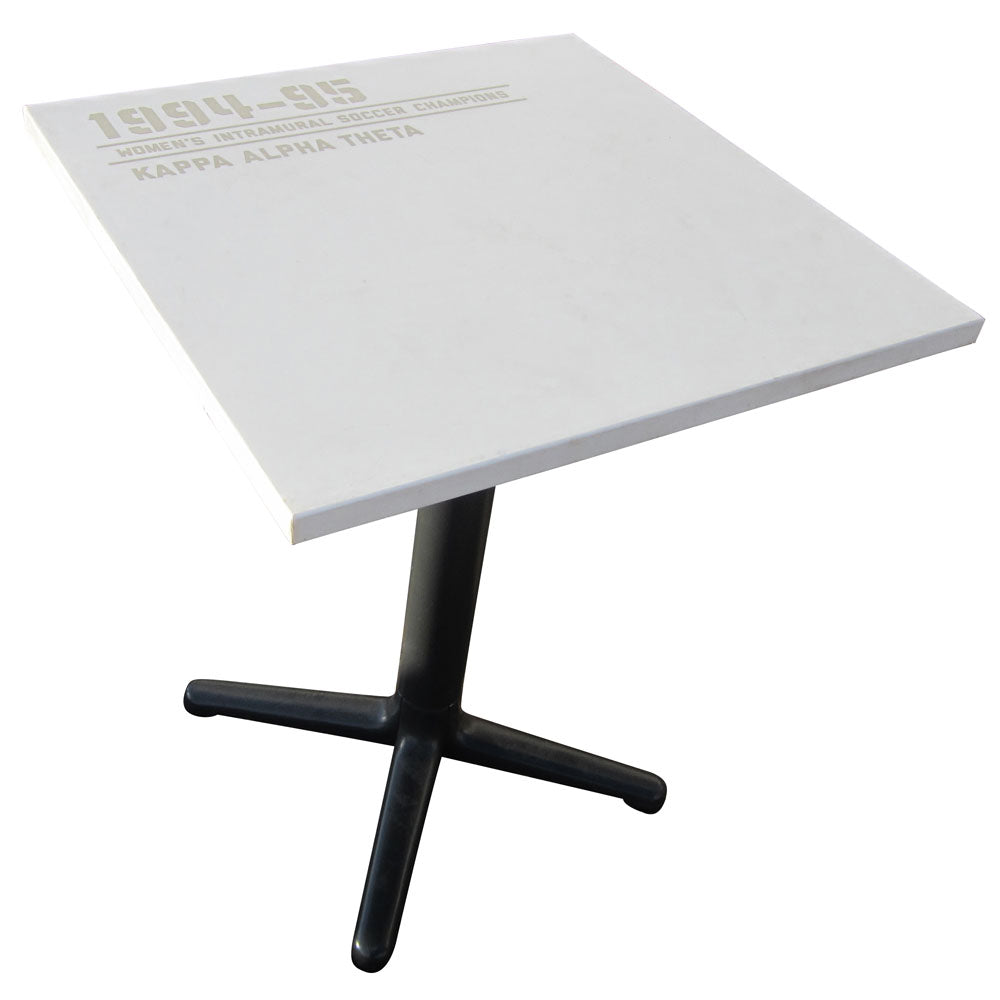 Vintage UT intramural soccer championship commemorative table