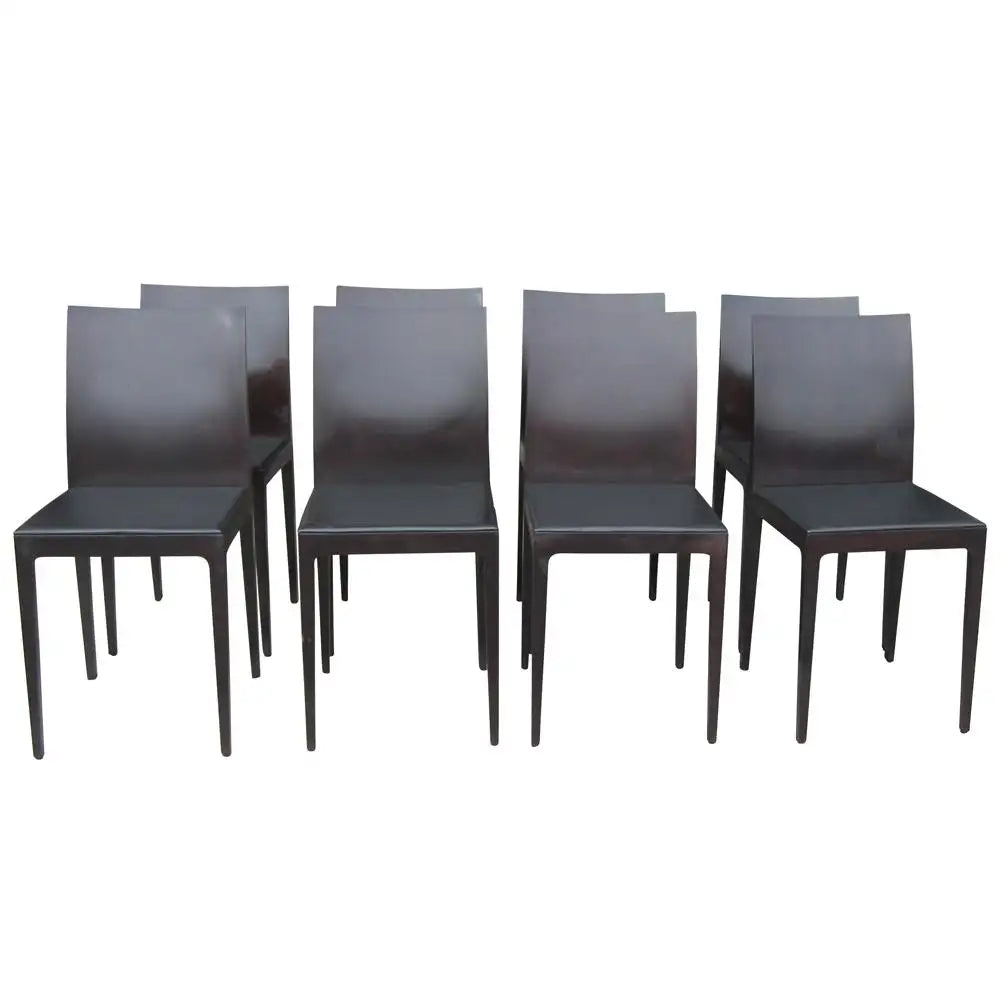 Set of Eight Rosewood Anna R Chairs Designed by Ludovica + Roberto Palomba for Crassevig