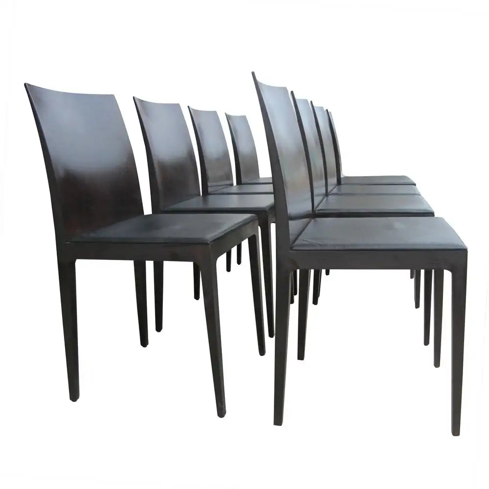 Set of Eight Rosewood Anna R Chairs Designed by Ludovica + Roberto Palomba for Crassevig