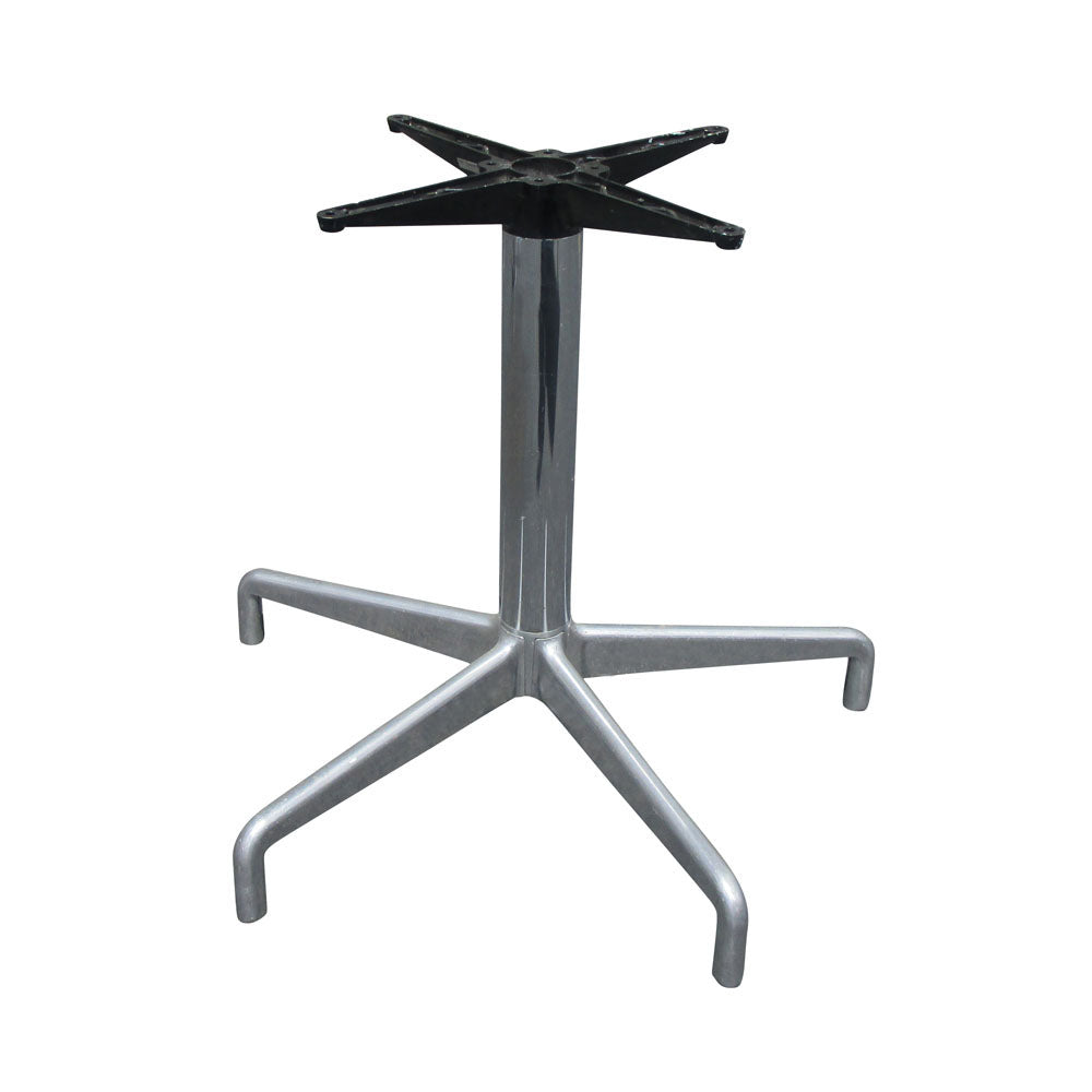 Mid century 5 star metal table base with modernist vintage design