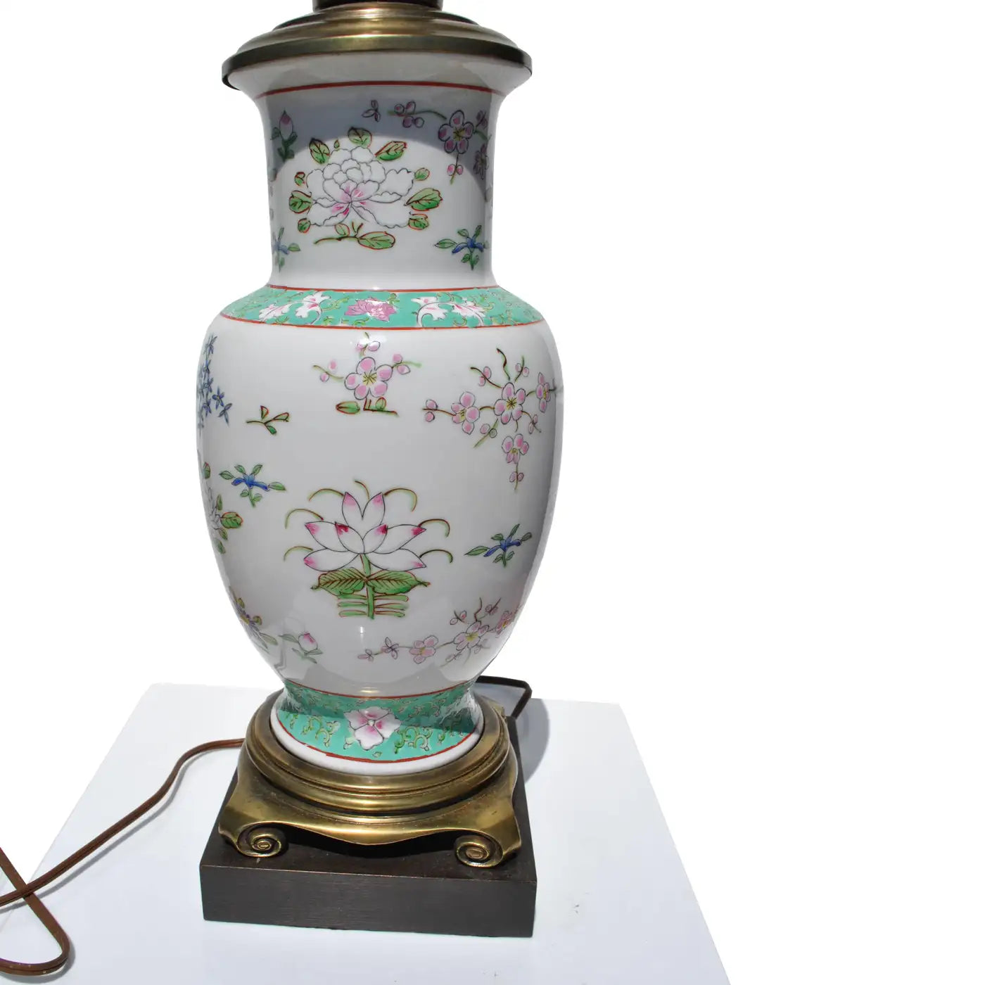 Vintage Frederick Cooper floral porcelain lamp (MR15347)