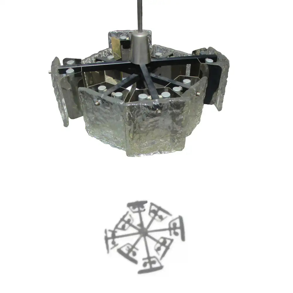21″ Vintage Murano Glass Mazzego Pendant Lamp by Carlo Nason (MR14549)