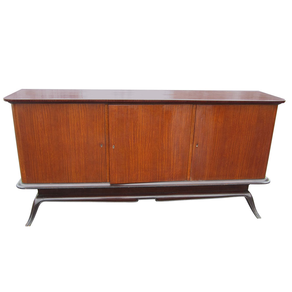 French country sideboard with wooden construction and antique charm