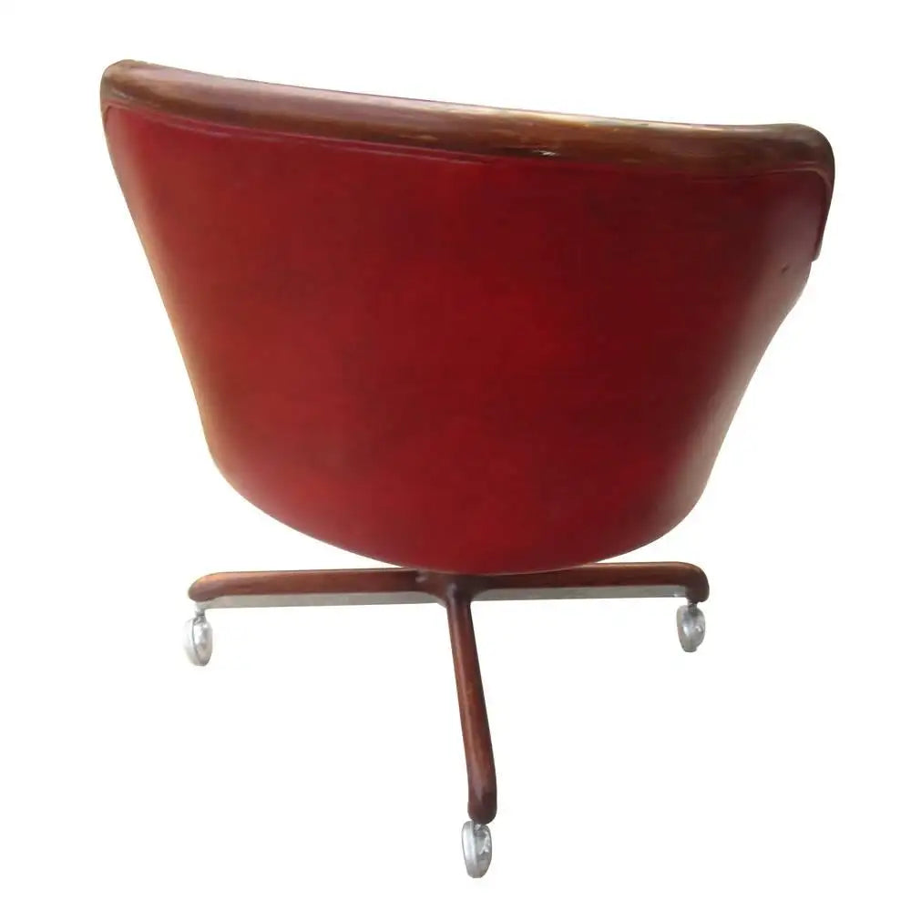 Classic Ward Bennett chair in midcentury style